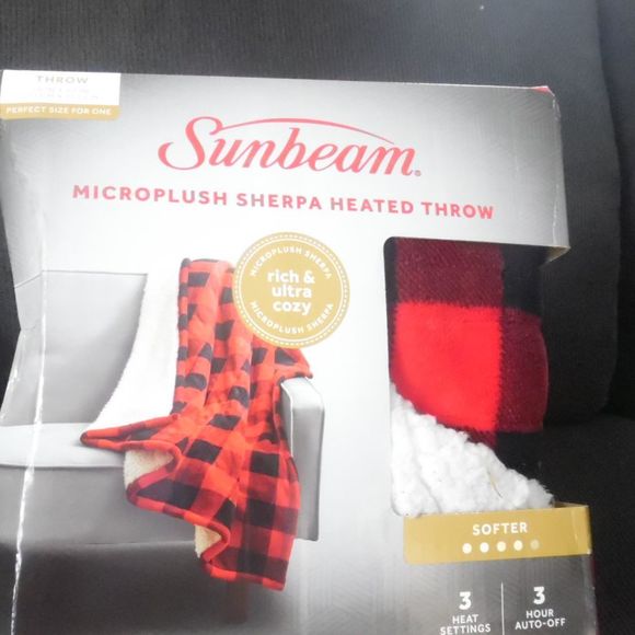 Sunbeam Microplush Heated Throw - Picture 1 of 3